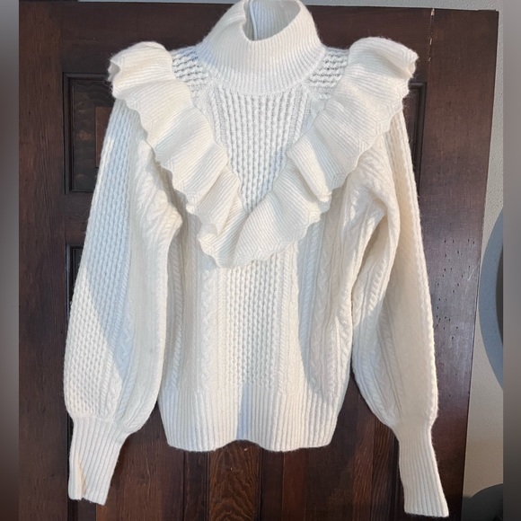 NWT Madewell Cable Winslow Mockneck Pullover Sweater itemNI121 Size S - Picture 7 of 11